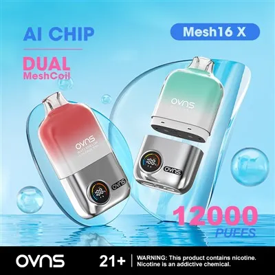 OVNS Mesh16X Değiştirilebilir Pod Sistemi Kitleri 12000 Puff Vape